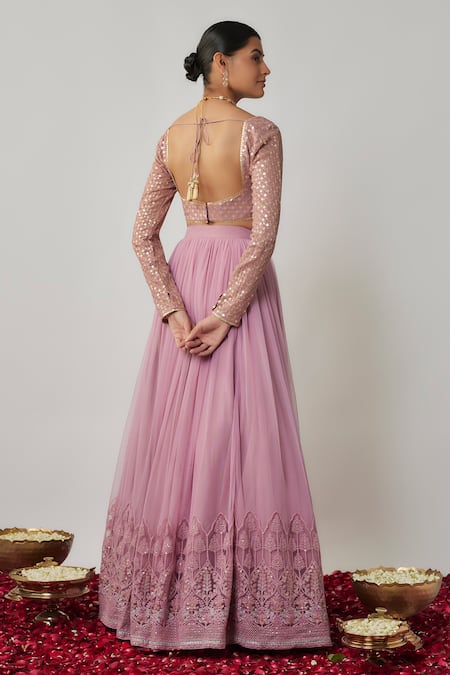 Renee label Arisa Thread Embroidered Lehenga Set 