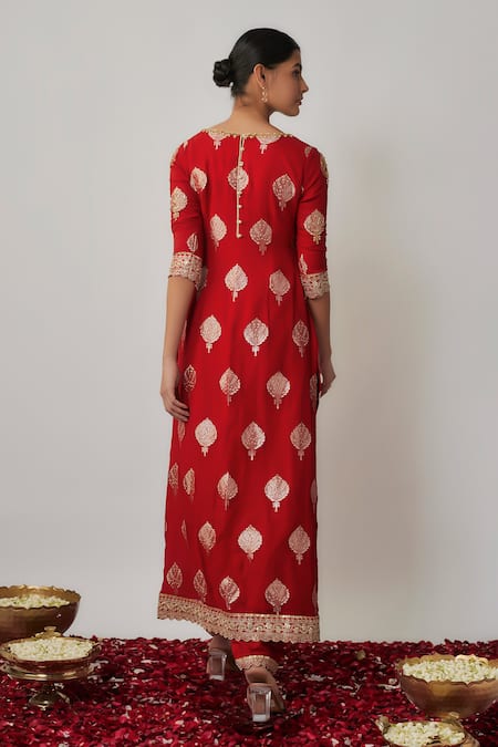 Renee label Aashia Banarasi Woven Kurta Pant Set 