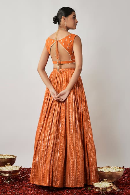 Renee label Mrunali Sequin Embroidered Lehenga Set 