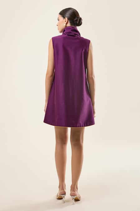 RICHA AHLUWALIA Plumeria Punch A-Line Dress 