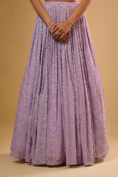 Shop Renee label Lavender Viscose Georgette, Net Sequins, Beads, Embroidery Ilina Lehenga Set Online at Aza Fashions Shop_Renee label_Lavender Viscose Georgette, Net Sequins, Beads, Embroidery Ilina Lehenga Set _Online_at_Aza_Fashions