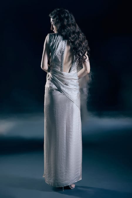 Nirmooha Lumina Duotone Saree Gown 