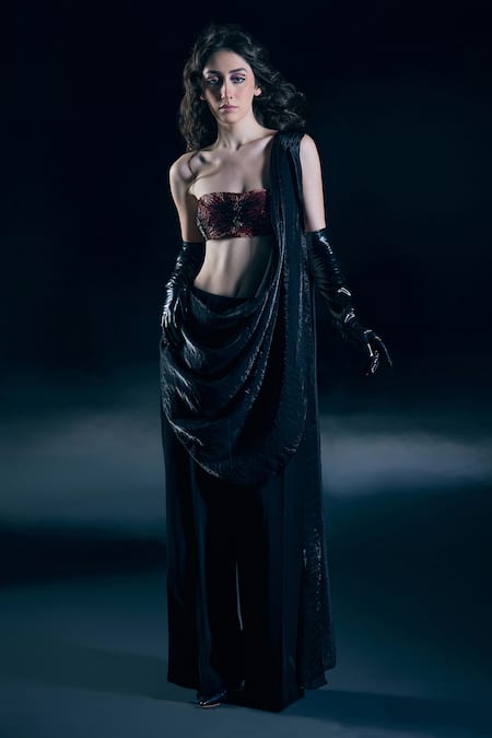 Nirmooha Seraph Eclipse Pant Saree With Blouse 