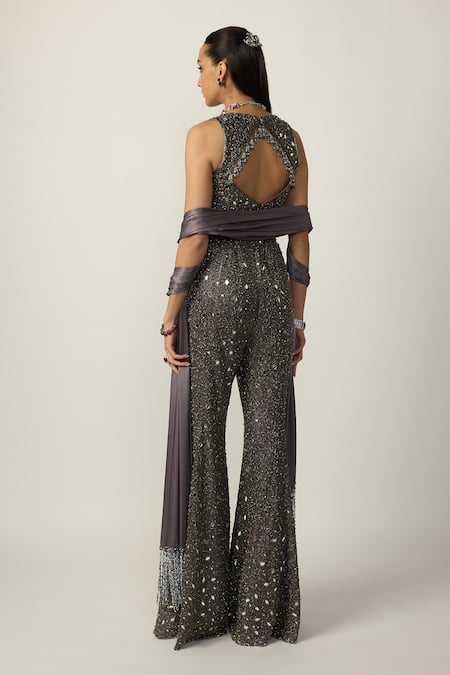 Vvani by vani vats Metallic Embellished Sharara Set 