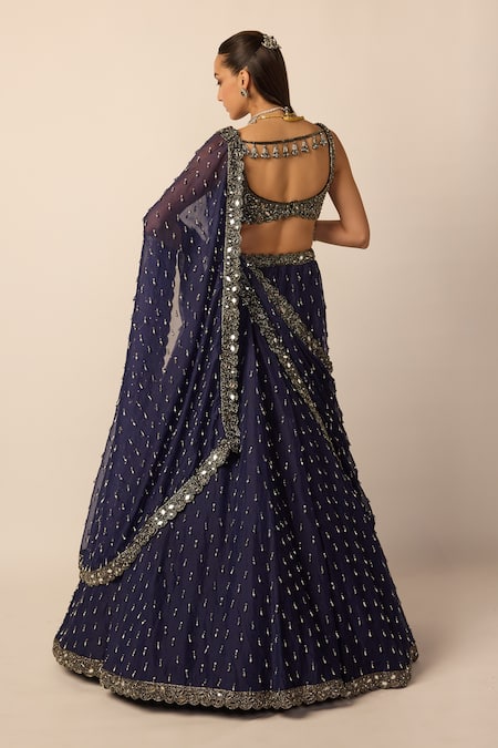 Vvani by vani vats Single Drop Embellished Lehenga Set 