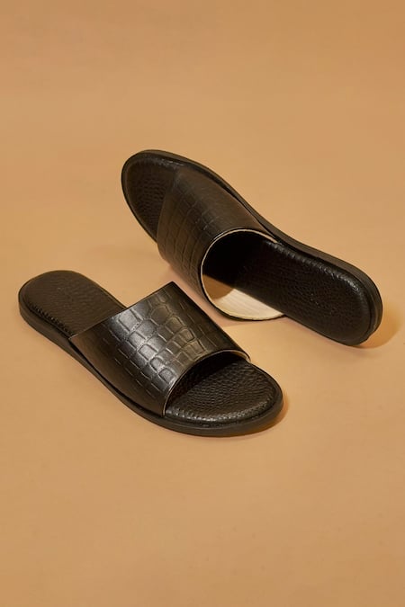 Dmodot Pelle Effetto Croco Flats 