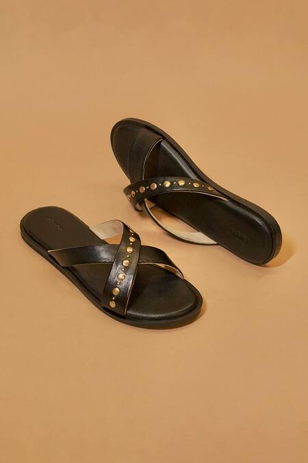 Dmodot Pelle Incrocio Flats 