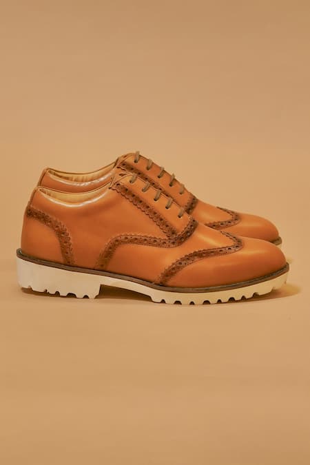Dmodot Tan Cuoio Brogues Online at Aza Fashions Dmodot_Tan Cuoio Brogues _Online_at_Aza_Fashions