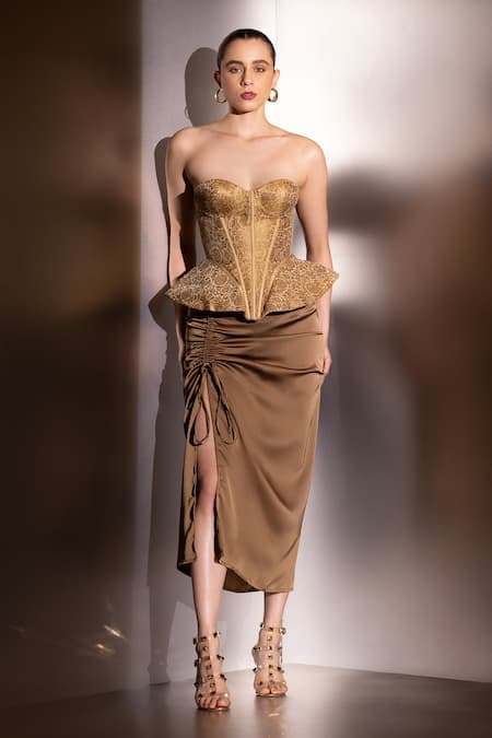 Label Muslin Ophelia Peplum Corset Set 