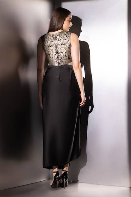 Label Muslin Shadowkine Brocade Corset & Skirt Set 