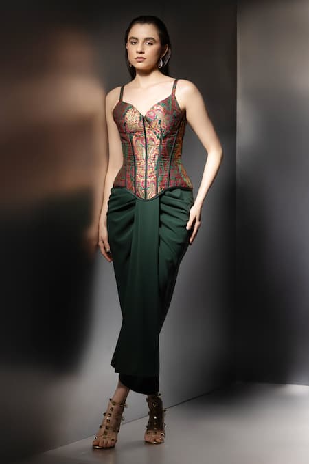 Label Muslin Seraphina Brocade Corset Set 