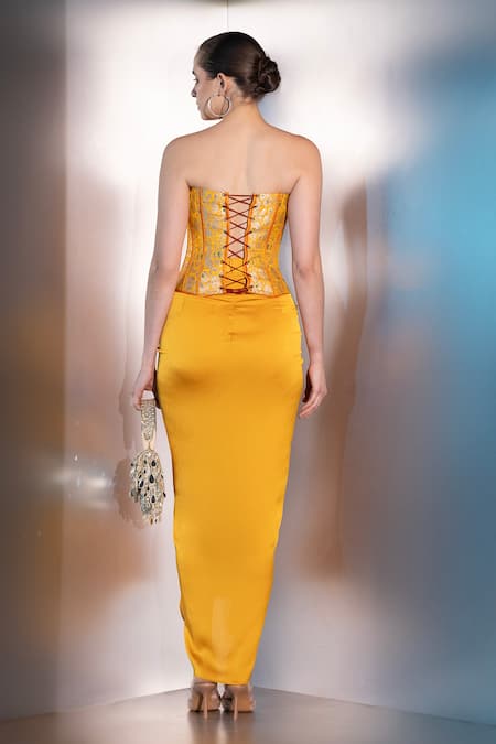 Label Muslin Elara Brocade Corset Set 