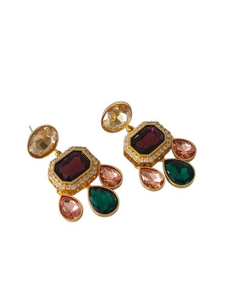 Buy_Bblingg_Multi Color Crystals, Stones Aaana Mini Danglers _Online_at_Aza_Fashions