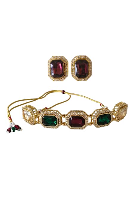 Bblingg Araana Crystal Studded Choker Set 