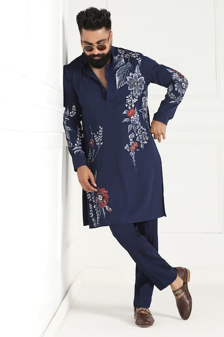Courtyard By Abhi Artistic Hand Painted Kurta Set 