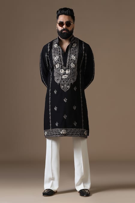 Courtyard By Abhi Intricate Embroidered Kurta Set 