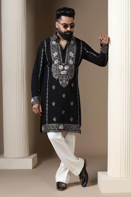 Courtyard By Abhi Intricate Embroidered Kurta Set 