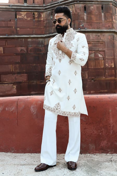 Courtyard By Abhi Aari Handwork Kurta Set 