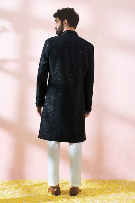 Arihant Rai Sinha Geometric Pattern Sherwani & Pant Set 