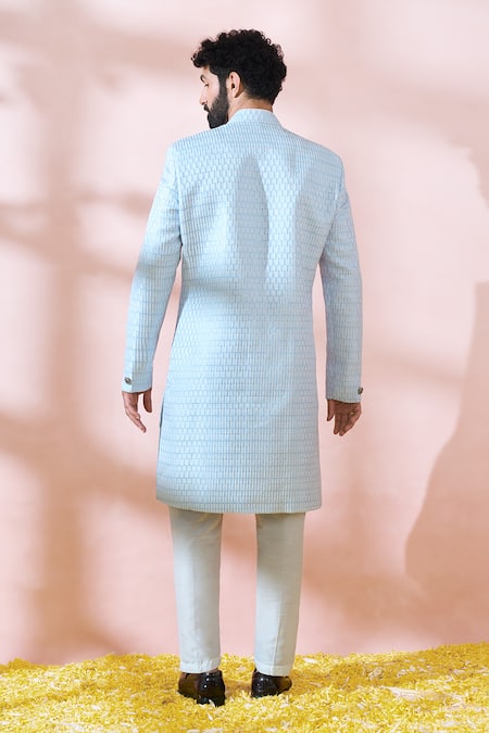 Arihant Rai Sinha Thread Sequin Embroidered Sherwani & Pant Set 