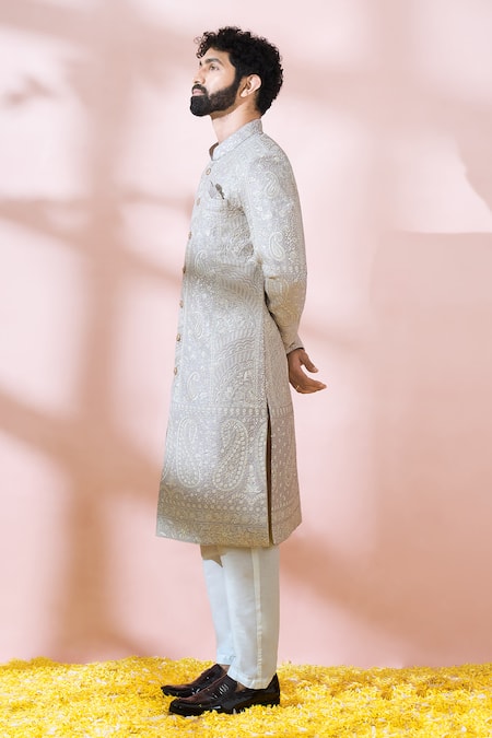 Buy Arihant Rai Sinha Pink Silk, Polyester, Viscose Embroidery, Paisley And Sherwani Pant Set Online at Aza Fashions Buy_Arihant Rai Sinha_Pink Silk, Polyester, Viscose Embroidery, Paisley And Sherwani Pant Set _Online_at_Aza_Fashions