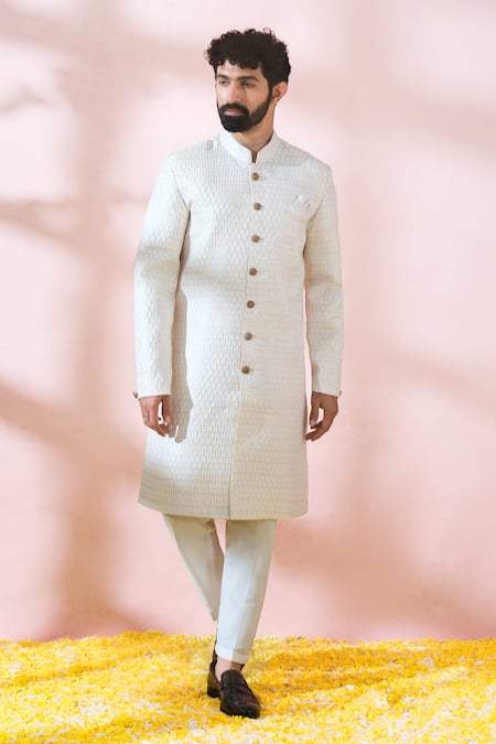 Arihant Rai Sinha Thread Sequin Sherwani & Pant Set 