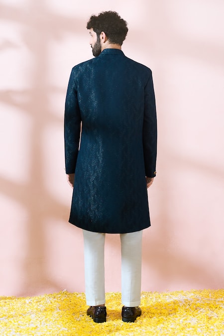 Arihant Rai Sinha Textured Sherwani & Solid Pant Set 