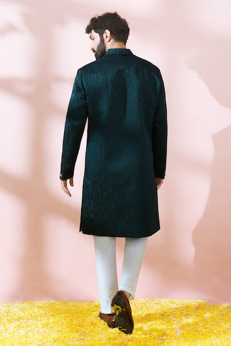Arihant Rai Sinha Textured Sherwani & Solid Pant Set 