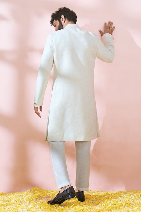 Arihant Rai Sinha Geometric Pattern Sherwani & Pant Set 