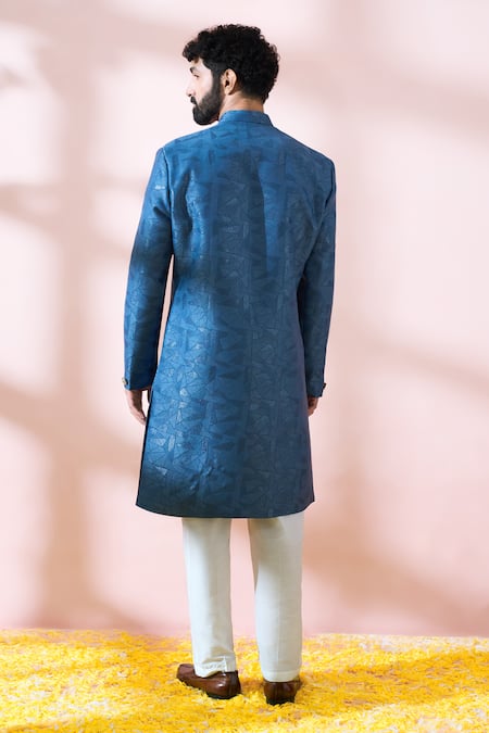Arihant Rai Sinha Geometric Pattern Sherwani & Pant 