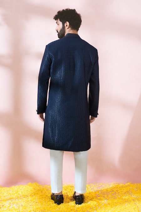Arihant Rai Sinha Geometric Pattern Sherwani & Pant Set 