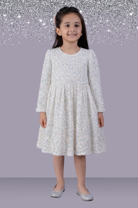 Lil Drama Sequined Embroidered Dress 
