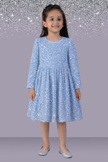 Lil Drama Sequined Full Sleeve Dress 