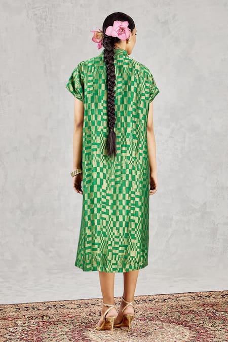 Shivani Bhargava Geometric Pattern Midi Dress 