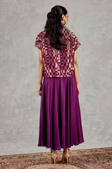 Shivani Bhargava Geometric Pattern Blouse 