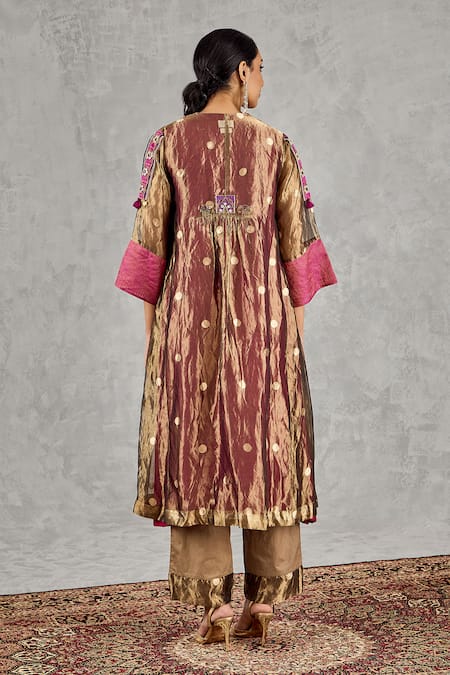 Shivani Bhargava Zari Weave Jacket With Kurta 