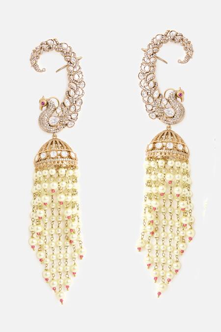 Vivinia By Vidhi Mehra Pearl Embellished Chandeliers 
