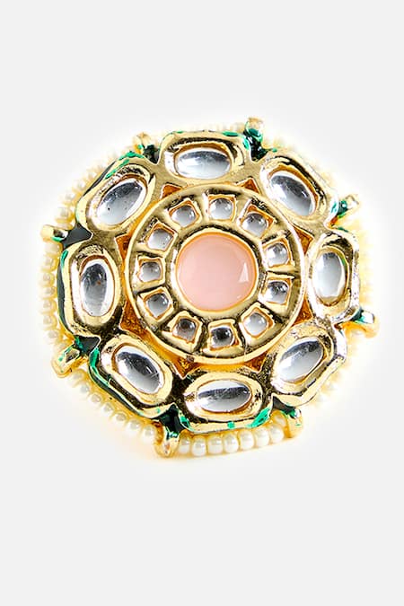 Vivinia By Vidhi Mehra Stone Embellished Ring 