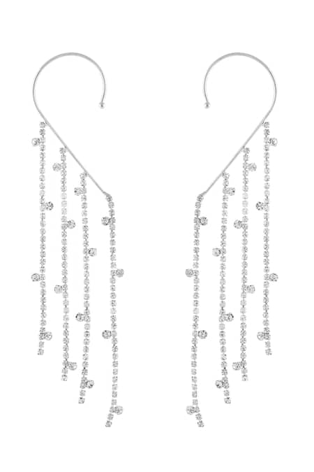 Mnsh Noir Dangler Ear Cuffs  