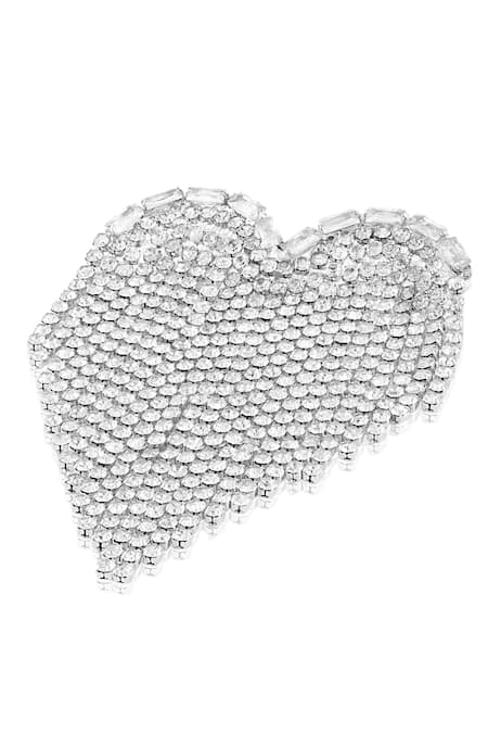 Buy_Mnsh_Silver Plated Crystals Party Shaped Danglers _Online_at_Aza_Fashions