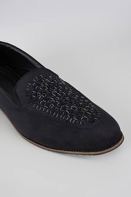 Buy_Rng Safawala_Black Coal Tube Loafers _Online_at_Aza_Fashions