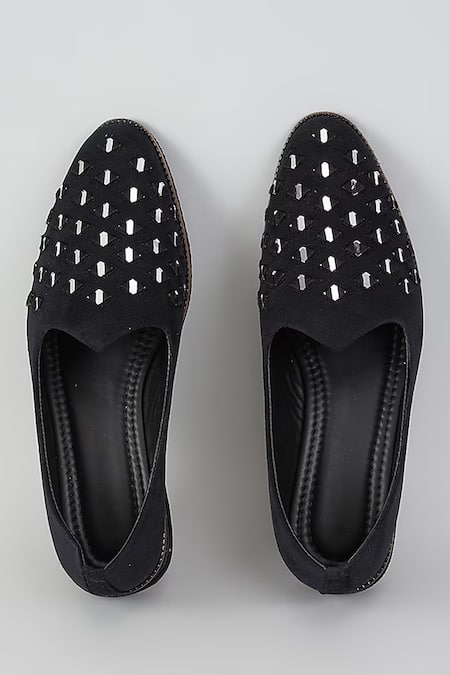 Rng Safawala Coal Mirror Maze Loafers 