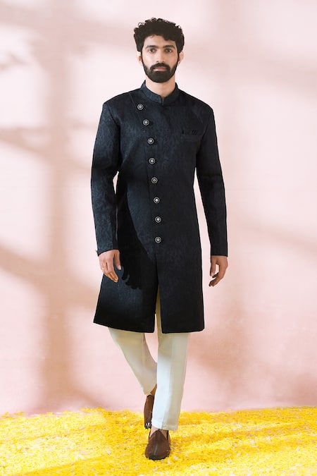 Arihant Rai Sinha Textured Sherwani & Pant Set 