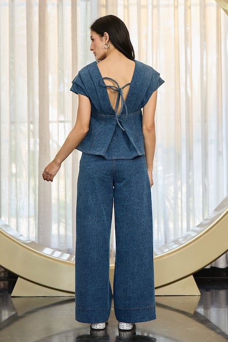 Kay Kay Kate Denim Top & Pant Set 