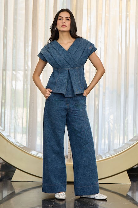 Kay Kay Kate Denim Top & Pant Set 