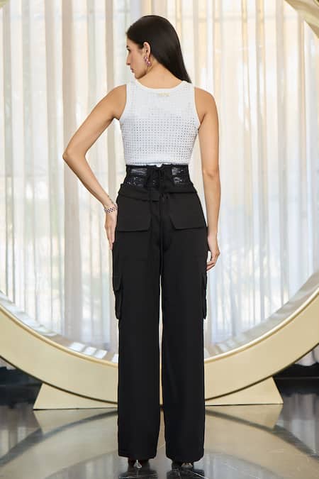 Kay Kay Cobo Ribbed Cotton Tank Top & Pant Set 