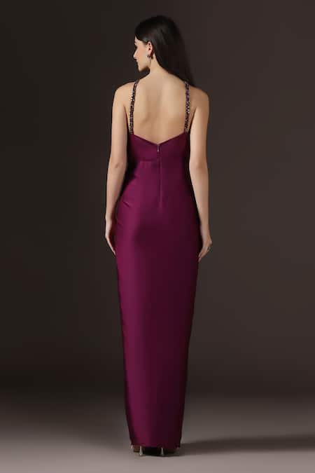 Pooja Peshoria Placement Crystal Work Gown 