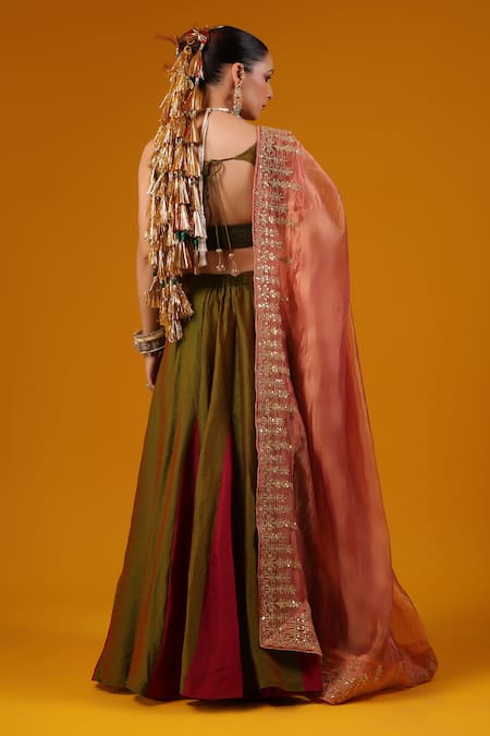 Baaro Masi Dual Tone Lehenga Set 