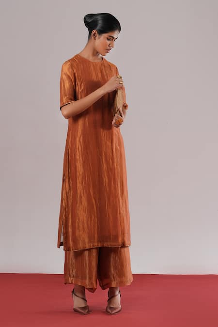 Urvashi Kaur Heiko Handwoven Zari Woven Pant 