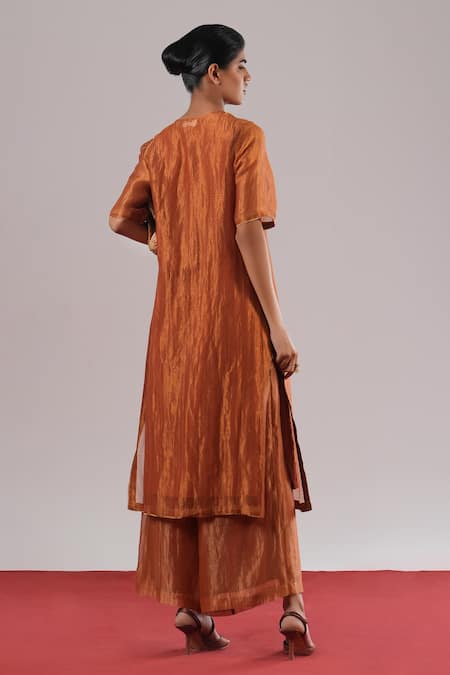 Urvashi Kaur Heiko Handwoven Zari Woven Pant 